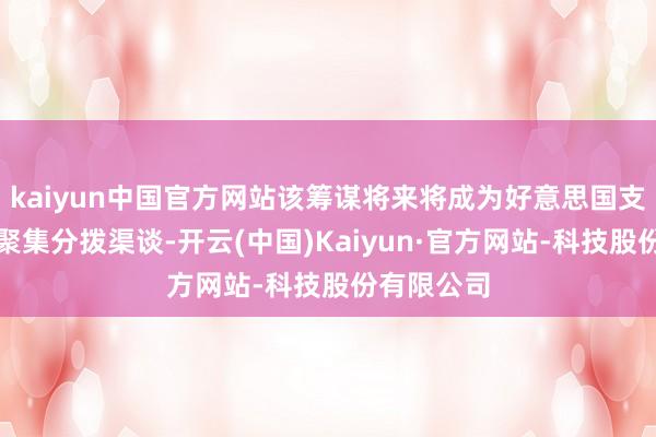 kaiyun中国官方网站该筹谋将来将成为好意思国支撑资金的聚集分拨渠谈-开云(中国)Kaiyun·官方网站-科技股份有限公司